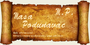 Maša Podunavac vizit kartica